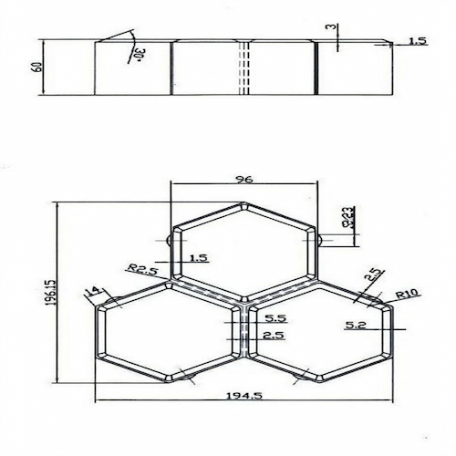 Triangular brick