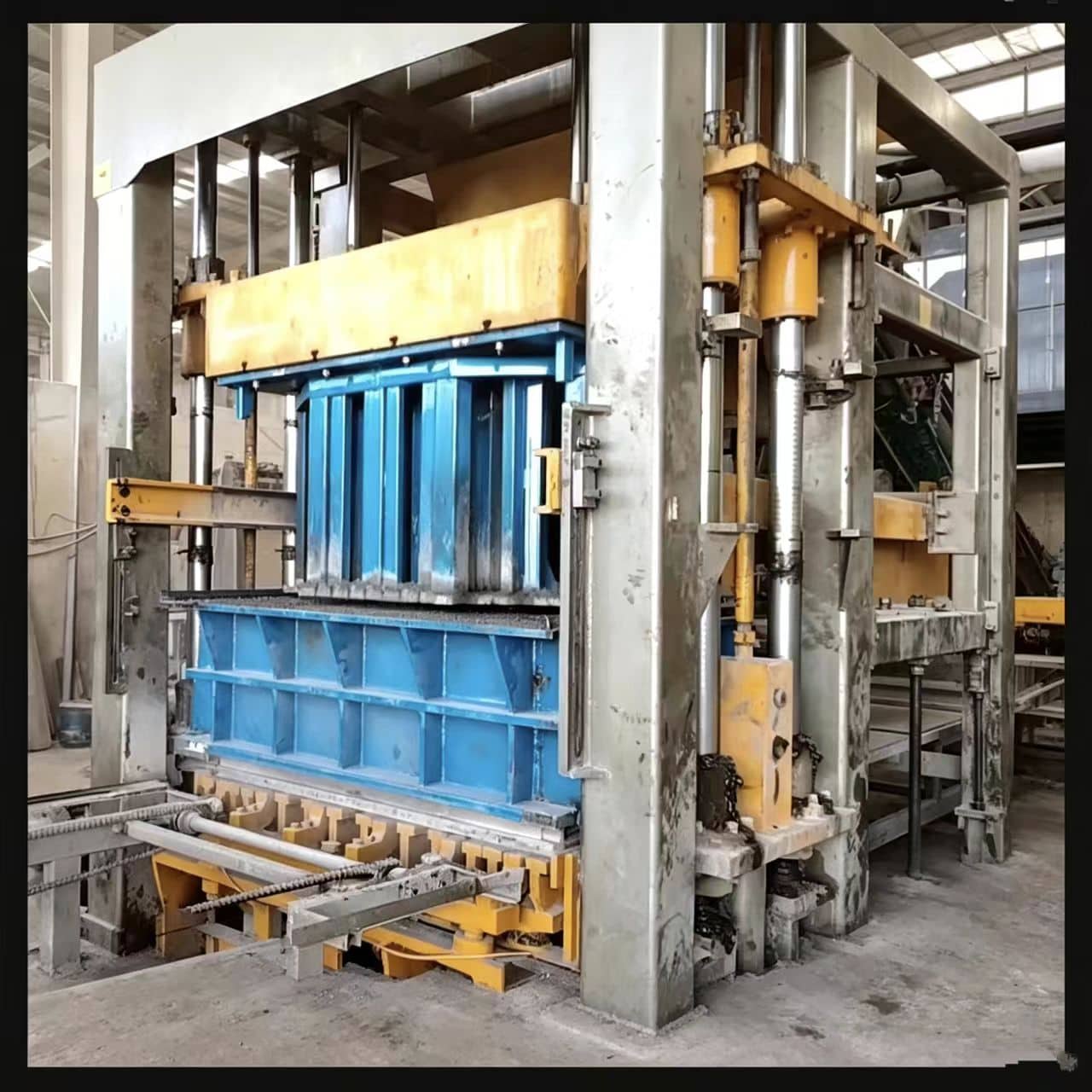 concrete wall block making machine